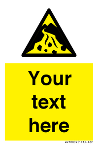 Custom Warning: Debris flow zone